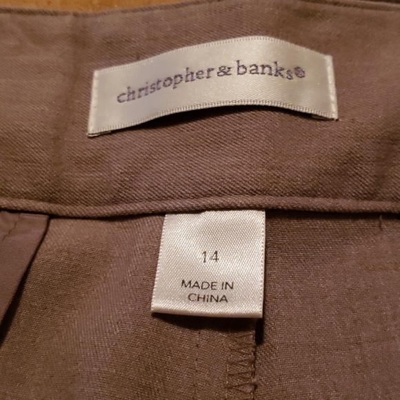 Women's Light Brown Dress Slacks - Picture 2 of 3